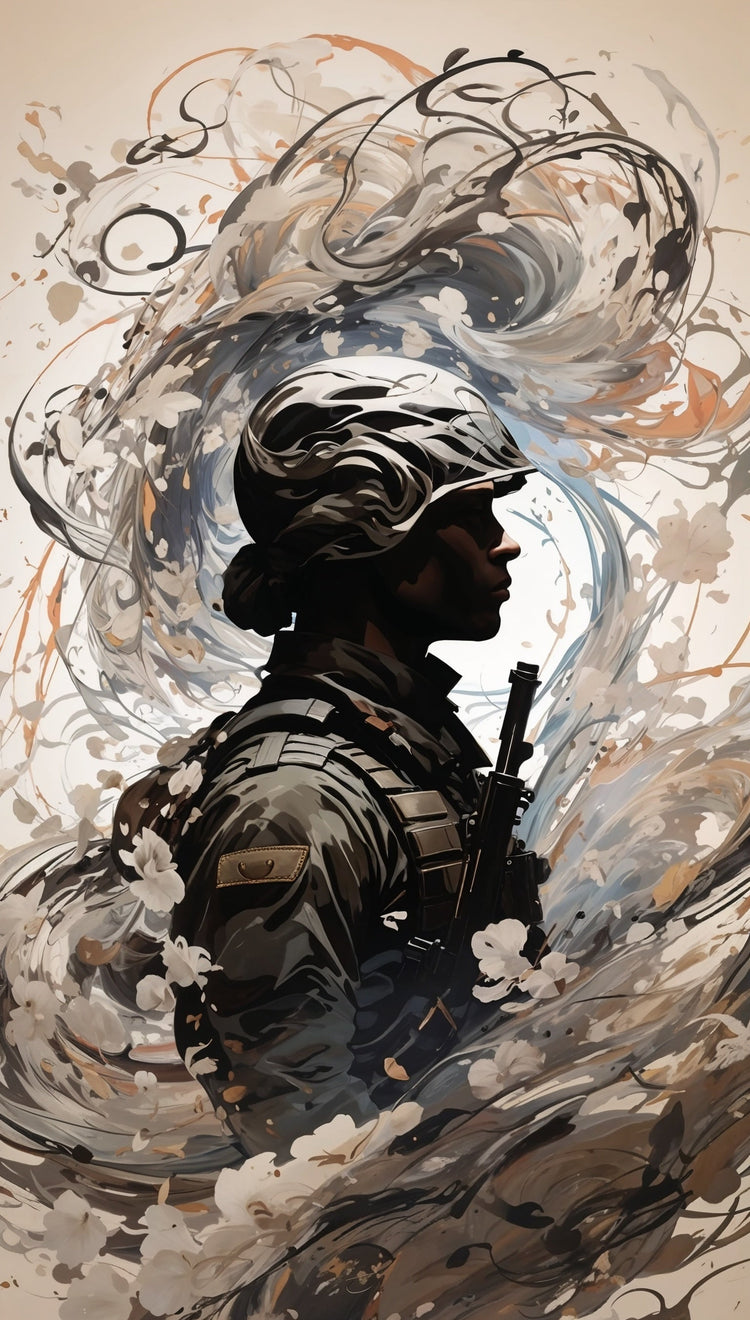 Military themed mindfulness resilience strength calm perseverance