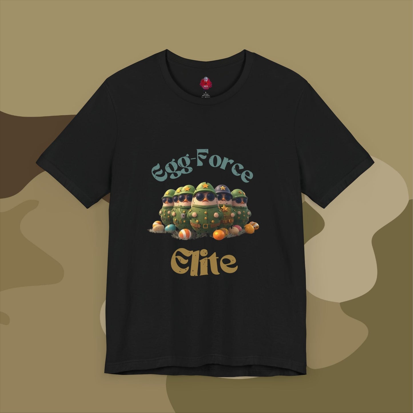 Tactical egg hunt warriors in uniform