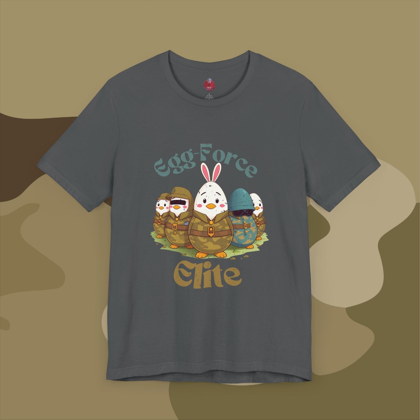 Courage and humor in a military Easter design