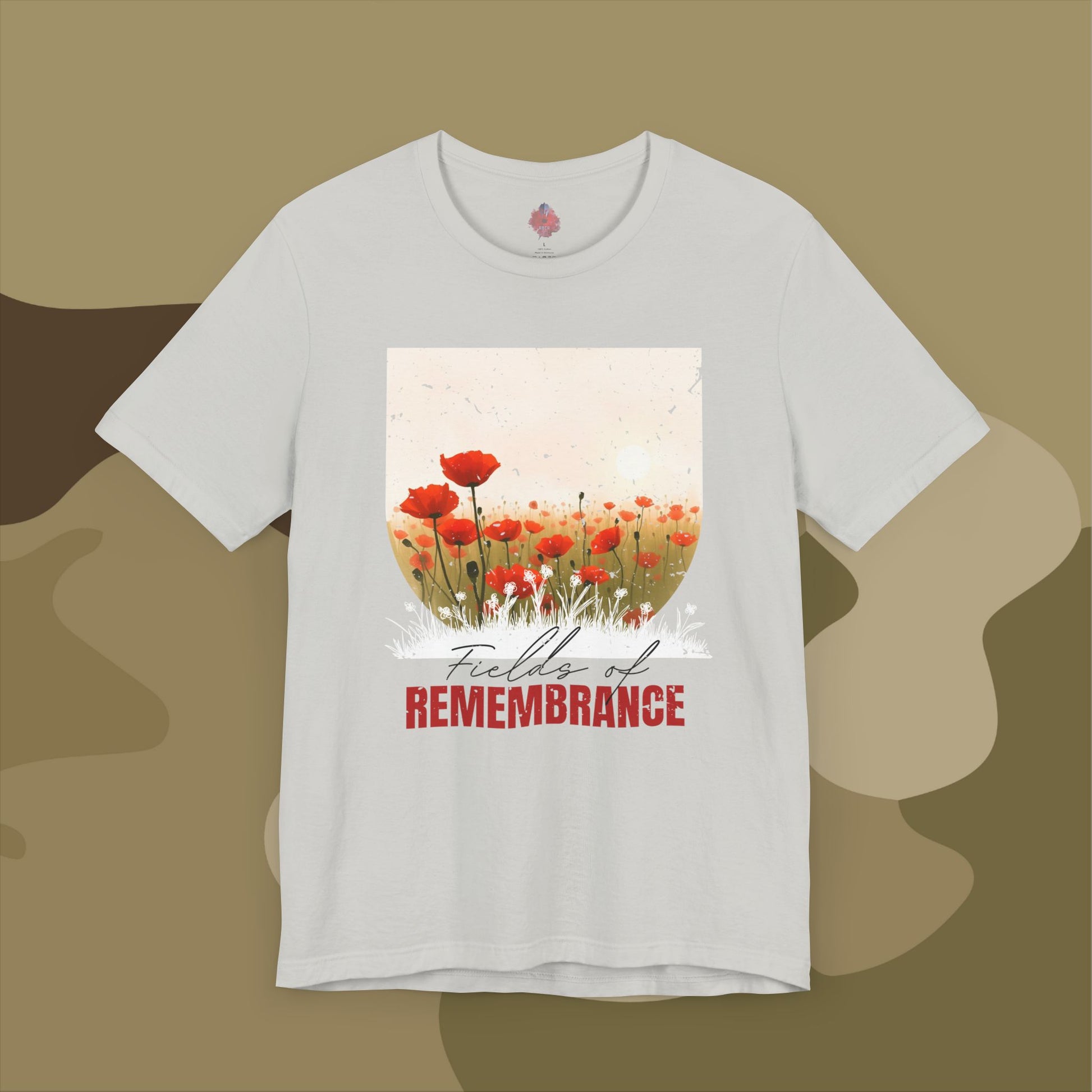 Subtle military symbolism in poppy tribute design