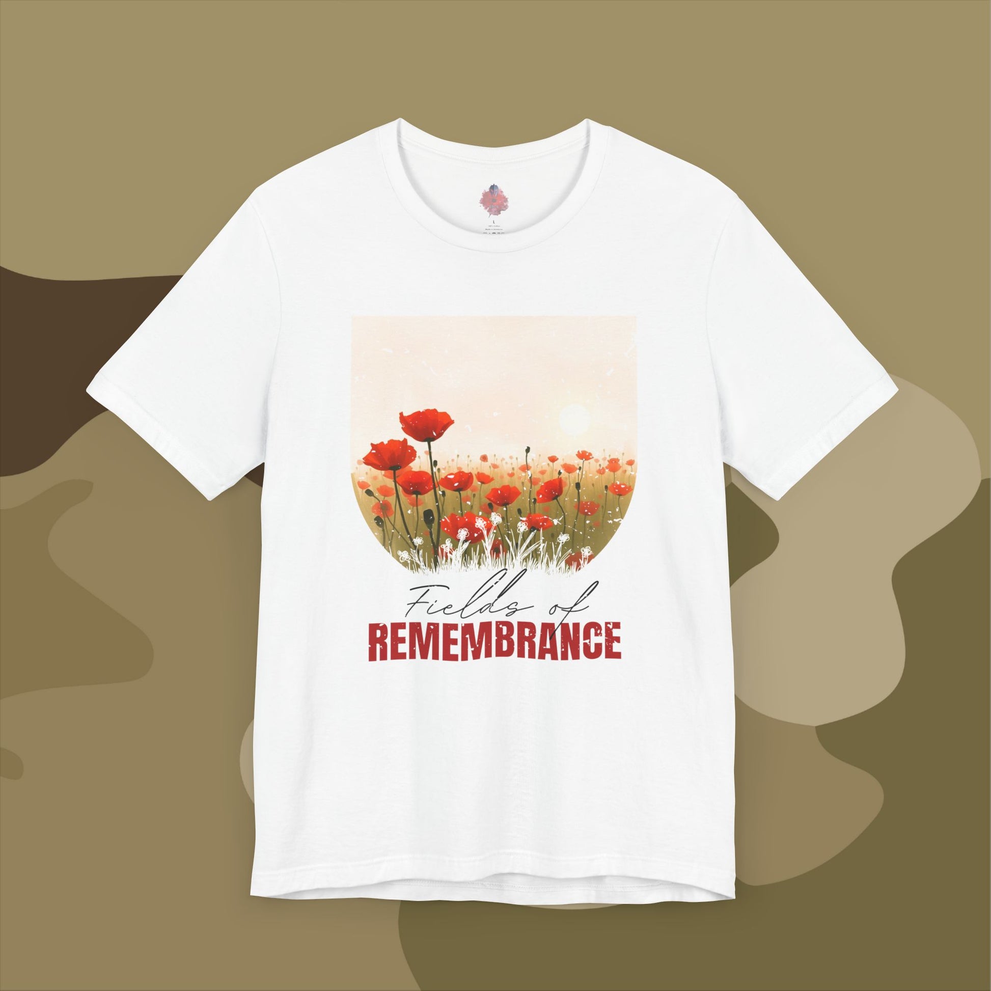 Celebrate military service with this poppy design