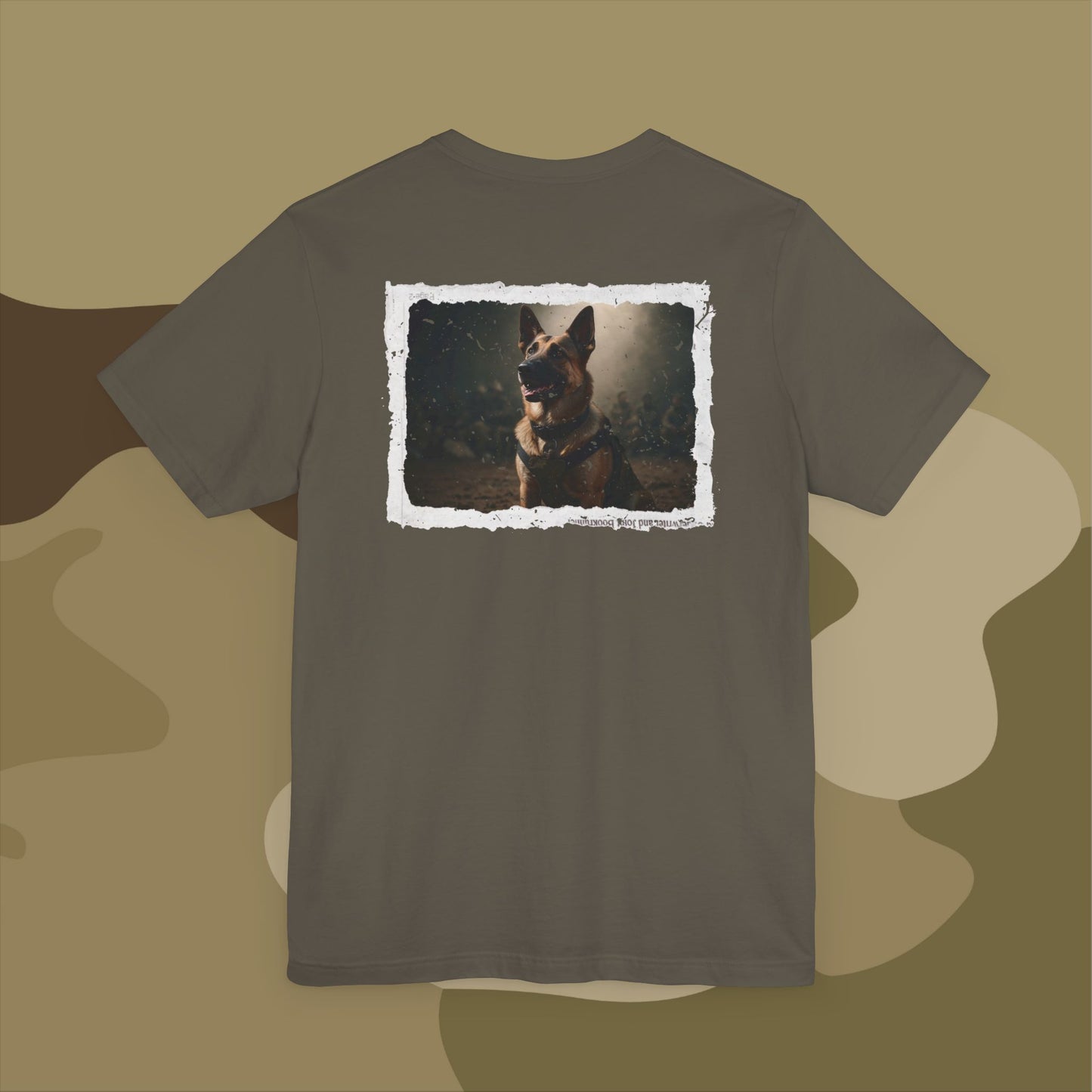 Respectful military working dog art