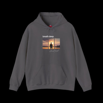 "Stand Tall, Breathe Deep" - Motivational Hoodie