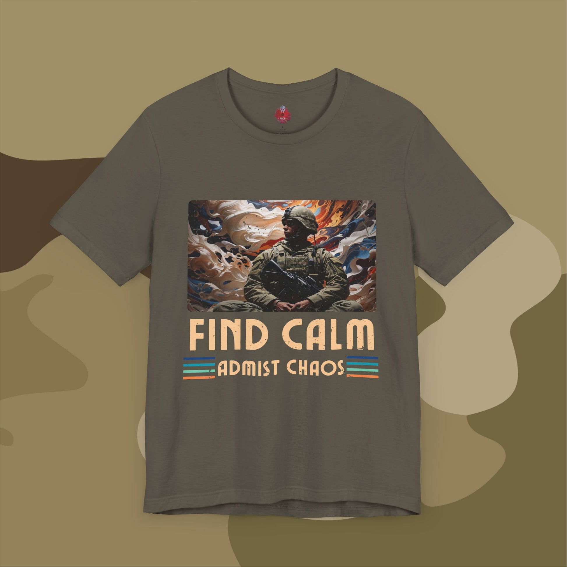 Motivational meditation soldier design