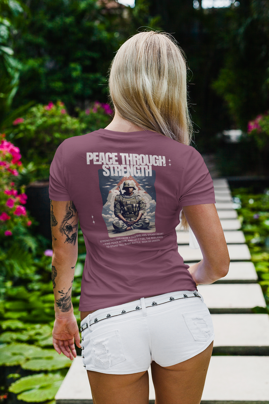 Peace Through Strength Military-Inspired Warrior Tee