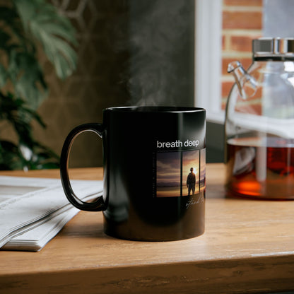 "Stand Tall, Breathe Deep" - Inspirational Coffee Mug