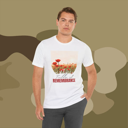 Military history appreciation poppy T-shirt