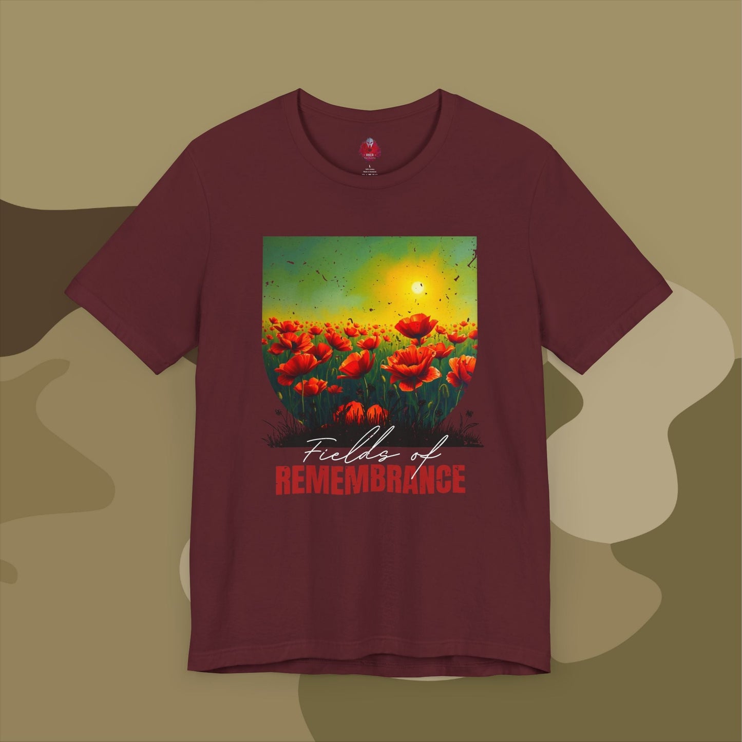 Veterans Day Rising Sun badge remembrance tee