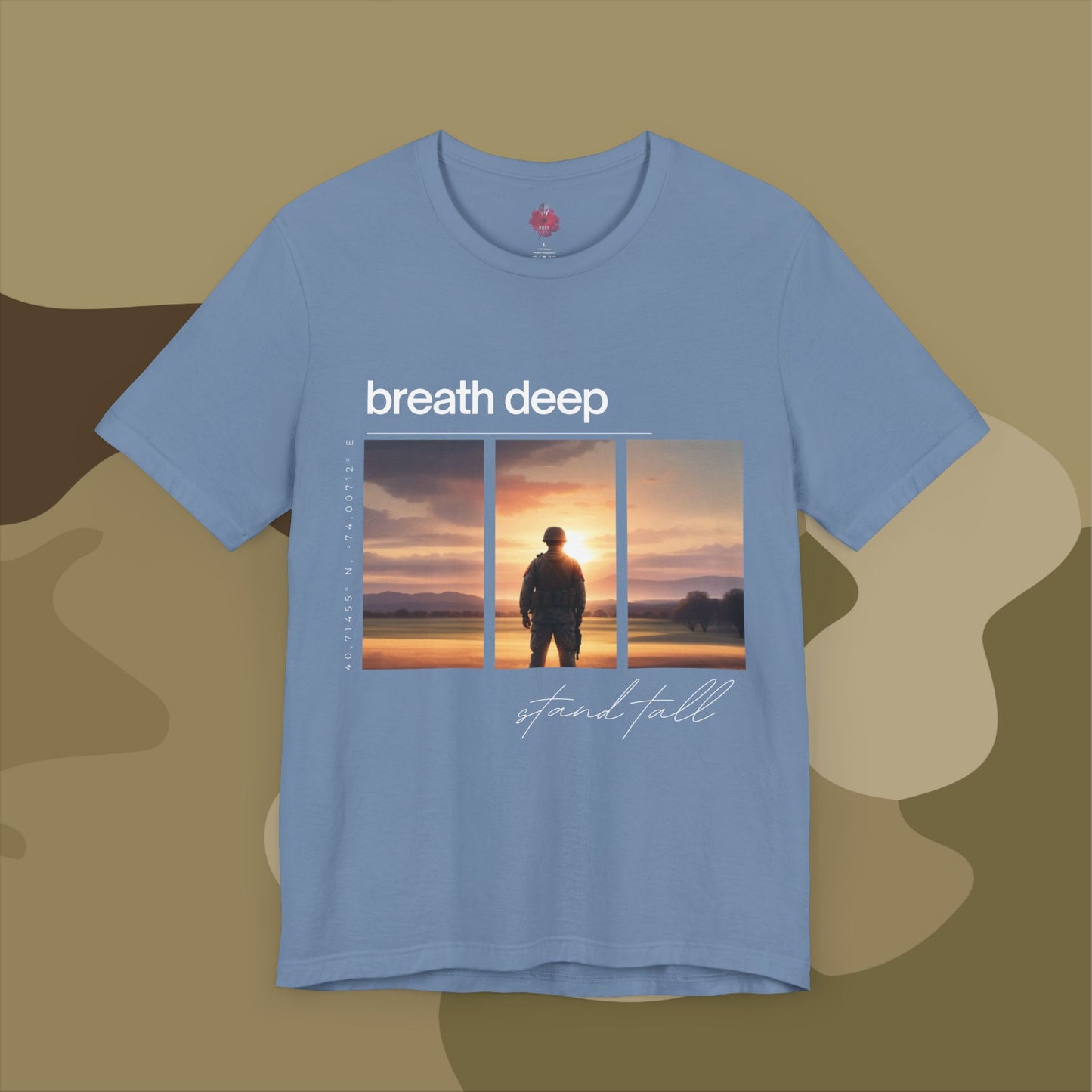 "Stand Tall, Breathe Deep" - Reflection of Strength and Peace Unisex T-Shirt